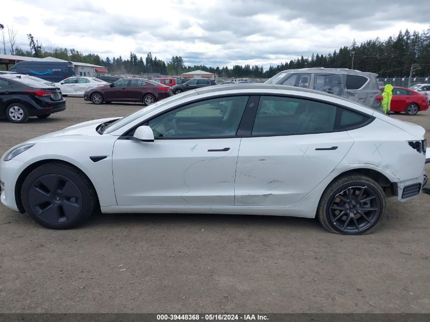 2023 Tesla Model 3 Rear-Wheel Drive VIN: 5YJ3E1EAXPF512656 Lot: 39448368