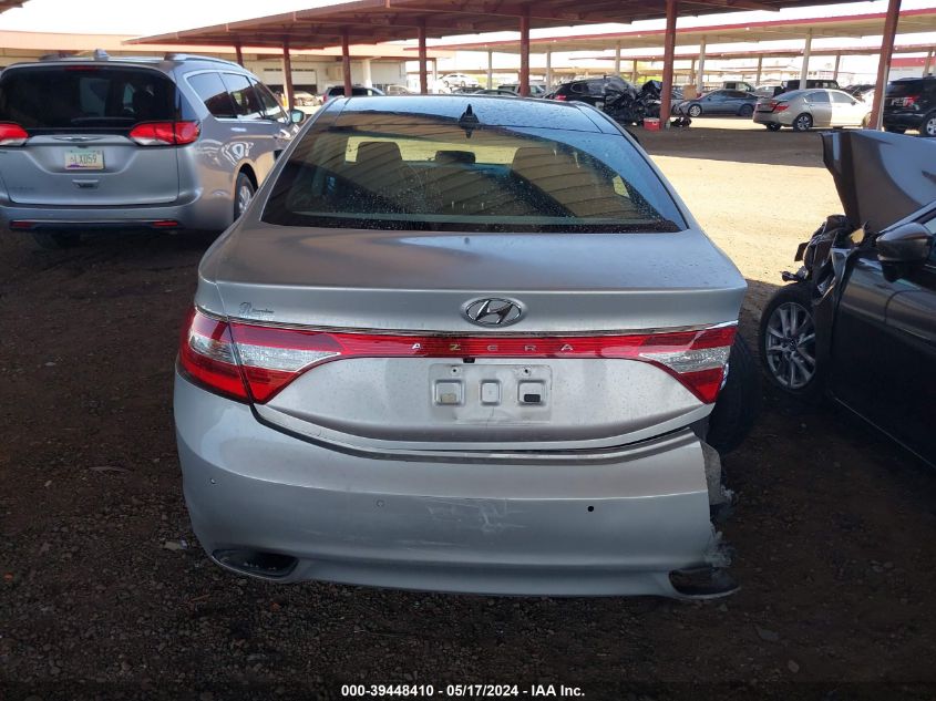 2013 Hyundai Azera VIN: KMHFH4JG4DA256627 Lot: 39448410