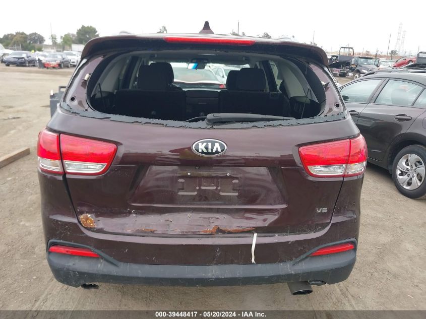 2016 Kia Sorento 3.3L Lx VIN: 5XYPG4A52GG034098 Lot: 39448417