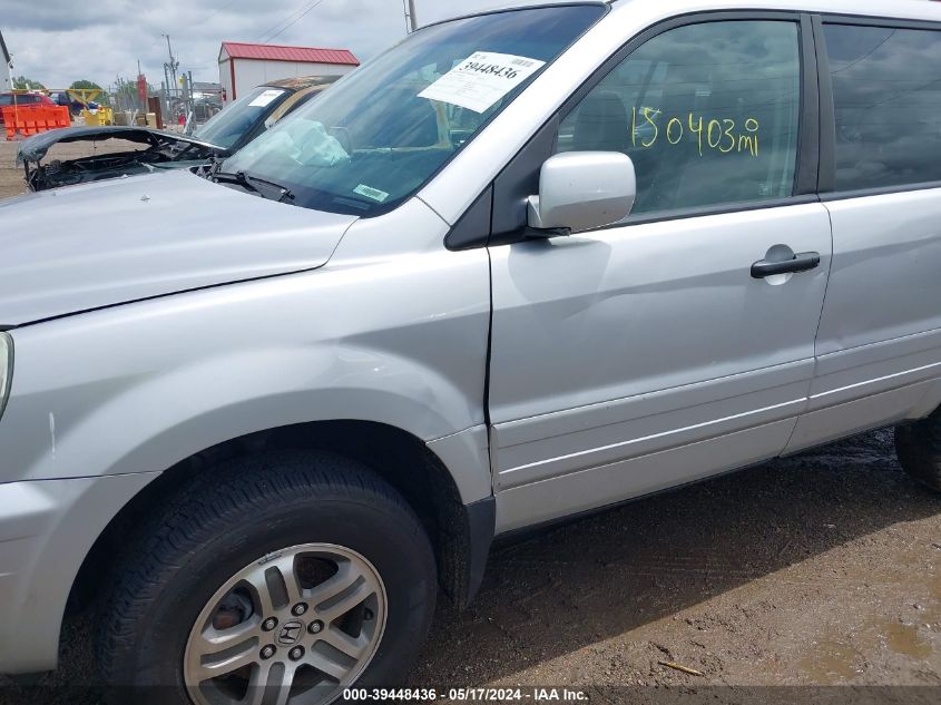 2004 Honda Pilot Ex-L VIN: 2HKYF18514H509949 Lot: 39448436