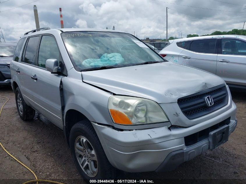 2004 Honda Pilot Ex-L VIN: 2HKYF18514H509949 Lot: 39448436