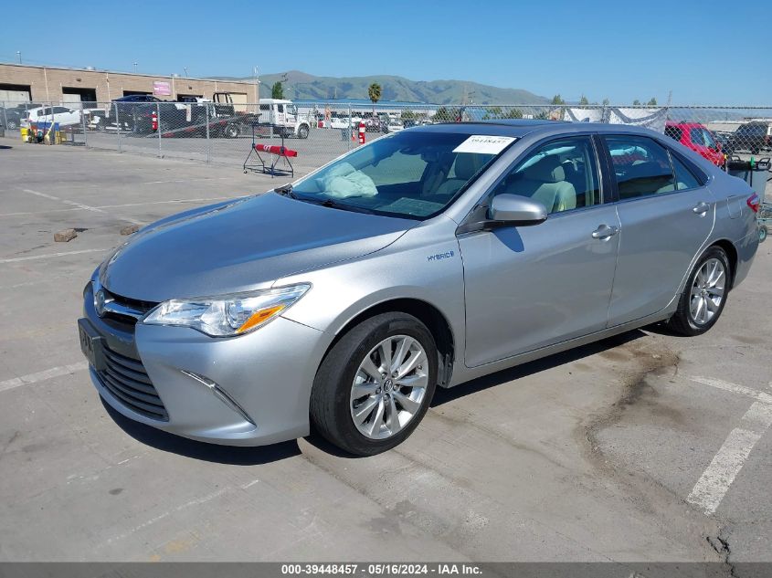 2017 TOYOTA CAMRY HYBRID XLE - 4T1BD1FK0HU225112