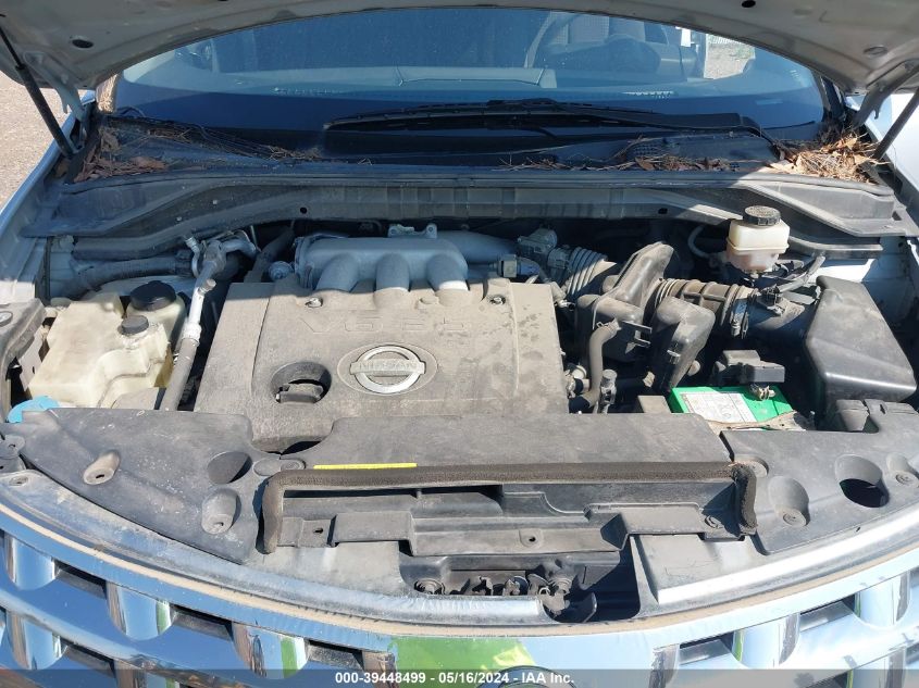 2005 Nissan Murano S VIN: JN8AZ08W35W416152 Lot: 39448499
