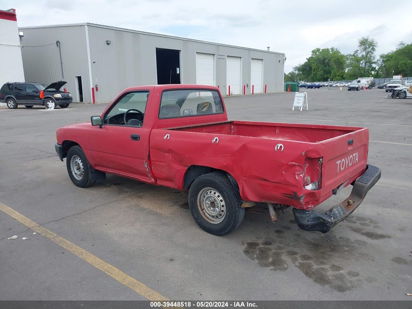 1993 Toyota Pickup 1/2 Ton Short Wheelbase VIN: JT4RN81A7P5164390 Lot: 39448518