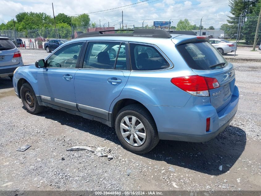 2010 Subaru Outback 2.5I VIN: 4S4BRCAC0A3370711 Lot: 39448560