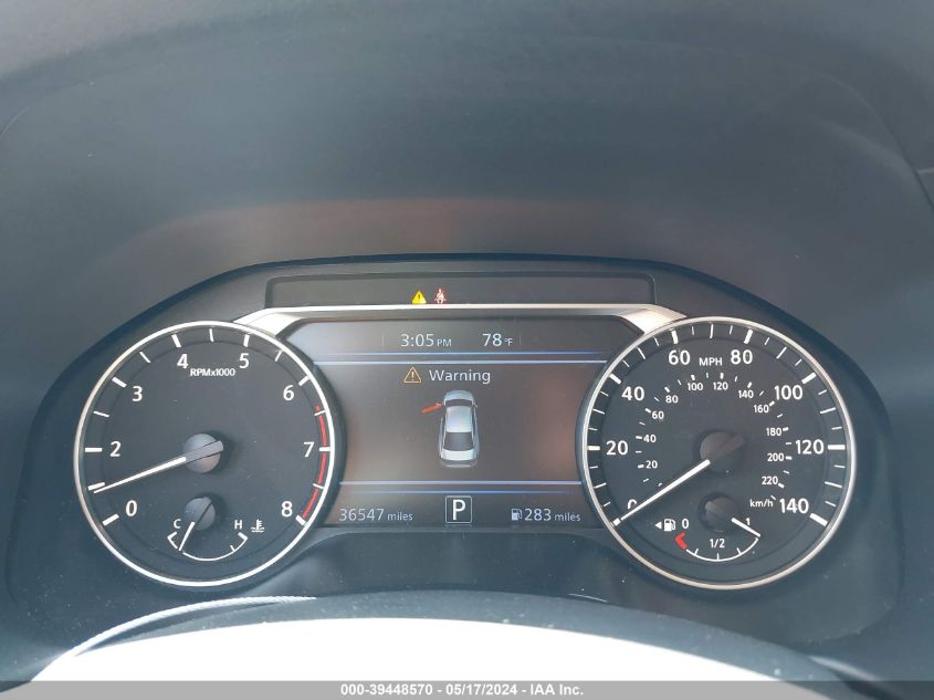 2022 Nissan Altima Sv Fwd VIN: 1N4BL4DV3NN392288 Lot: 39448570