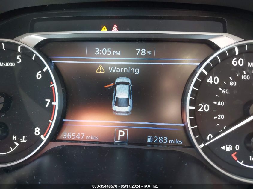 2022 Nissan Altima Sv Fwd VIN: 1N4BL4DV3NN392288 Lot: 39448570