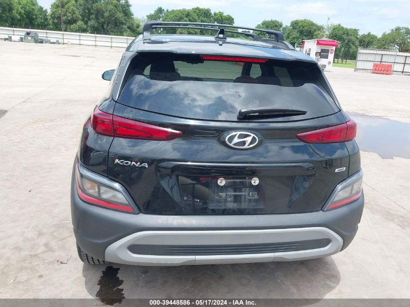 2022 Hyundai Kona Sel VIN: KM8K6CAB6NU816151 Lot: 39448586