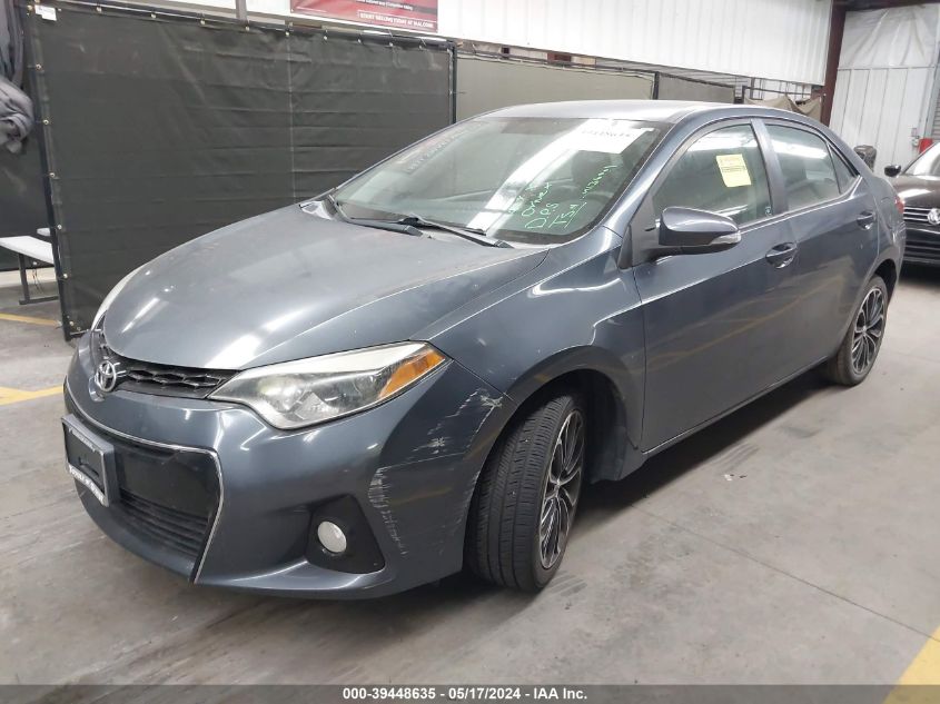 2014 Toyota Corolla S Plus VIN: 5YFBURHE7EP103382 Lot: 39448635