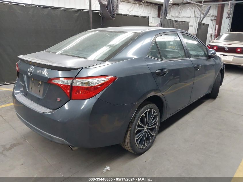 2014 Toyota Corolla S Plus VIN: 5YFBURHE7EP103382 Lot: 39448635