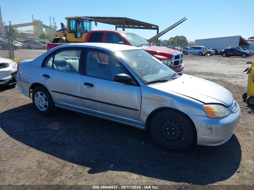 2001 Honda Civic Dx VIN: 2HGES16271H507894 Lot: 39448637