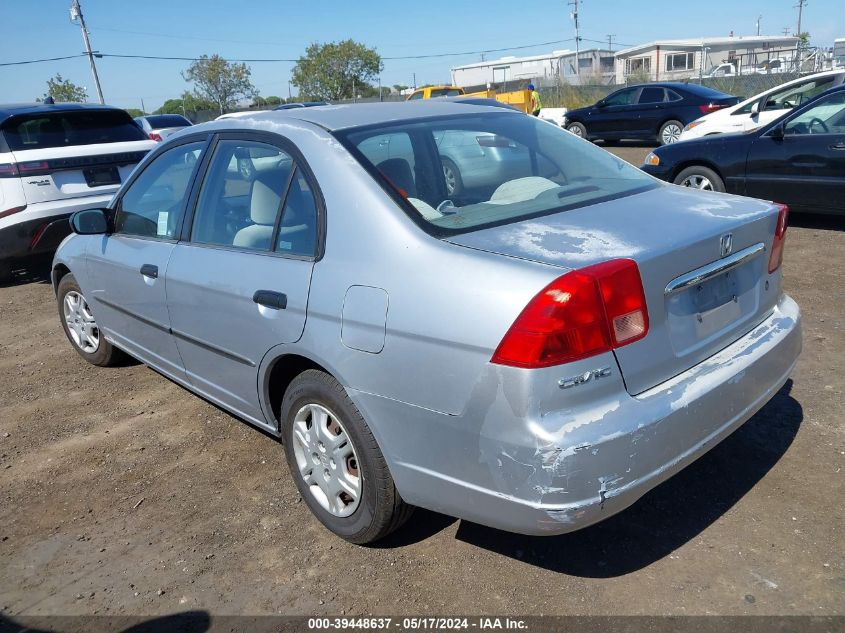 2001 Honda Civic Dx VIN: 2HGES16271H507894 Lot: 39448637