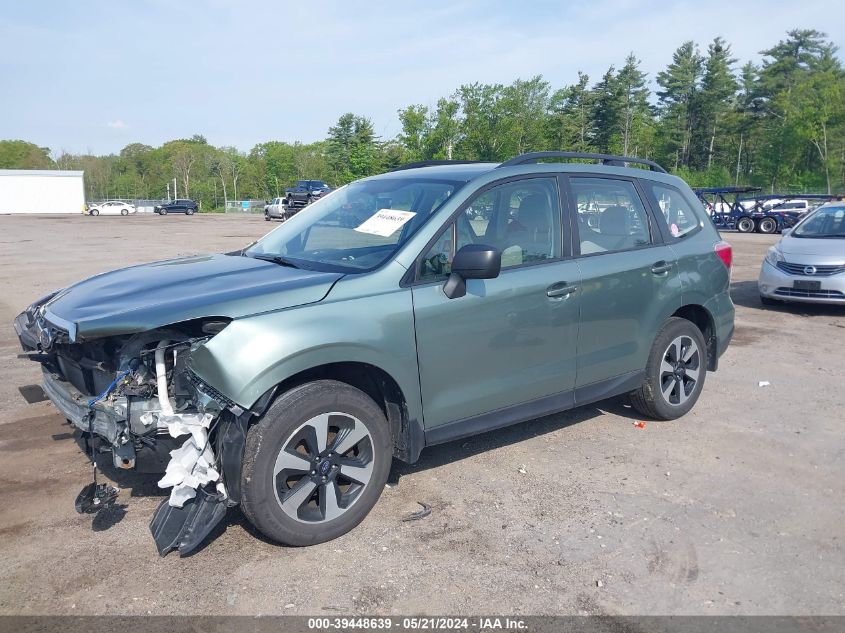 2018 Subaru Forester 2.5I VIN: JF2SJABC9JH602337 Lot: 39448639