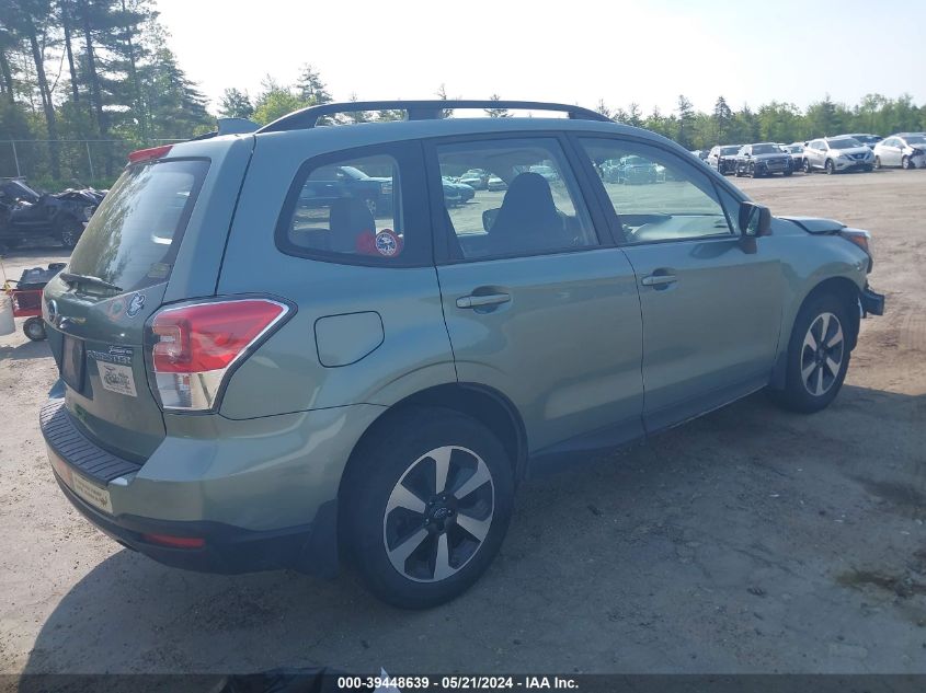 VIN JF2SJABC9JH602337 2018 SUBARU FORESTER 2.5I