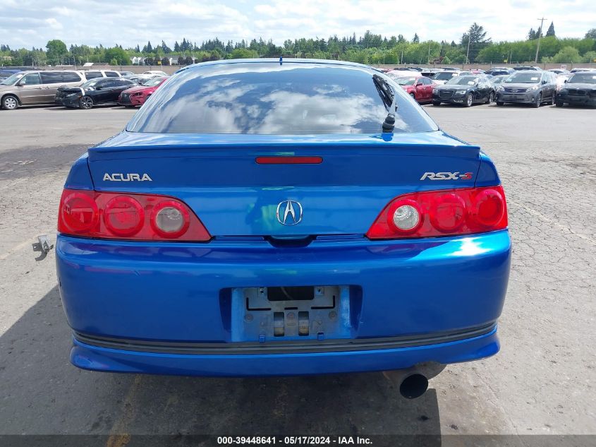 2006 Acura Rsx Type S VIN: JH4DC53096S009325 Lot: 39448641