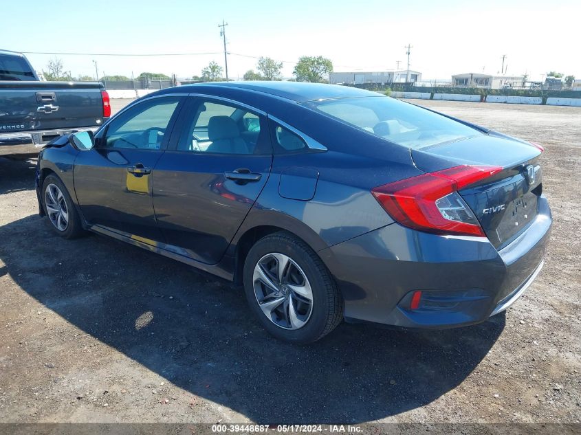 2020 Honda Civic Lx VIN: 19XFC2F63LE202268 Lot: 39448687