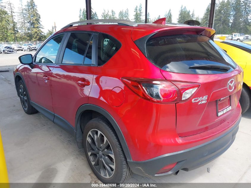 2016 Mazda Cx-5 Grand Touring VIN: JM3KE4DY7G0776256 Lot: 39448698