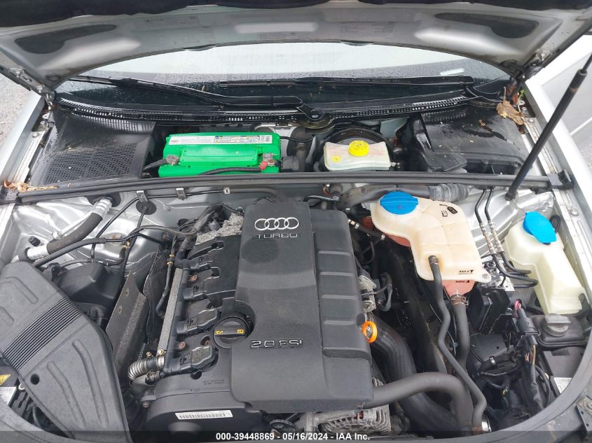 2007 Audi A4 2.0T VIN: WAUDF78E97A113312 Lot: 39448869