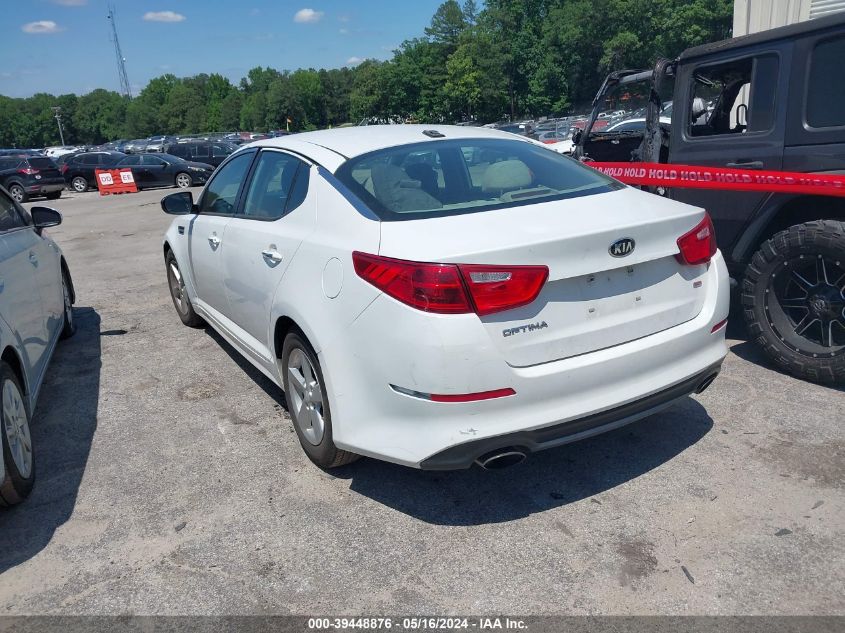 2015 Kia Optima Lx VIN: 5XXGM4A77FG457398 Lot: 39448876