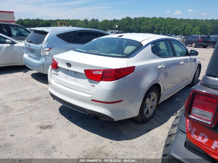 2015 Kia Optima Lx VIN: 5XXGM4A77FG457398 Lot: 39448876