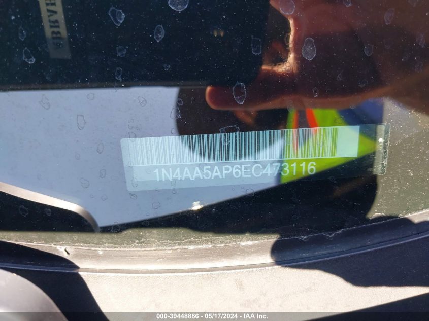 2014 Nissan Maxima 3.5 Sv VIN: 1N4AA5AP6EC473116 Lot: 39448886