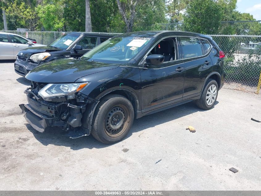 2017 Nissan Rogue S VIN: JN8AT2MV9HW261556 Lot: 39449063