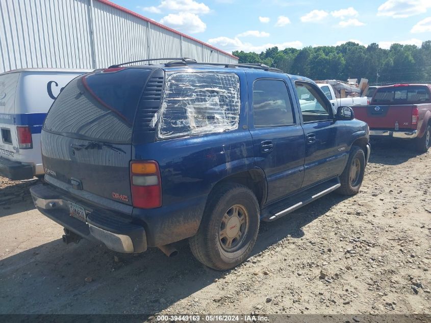 2001 GMC Yukon Slt VIN: 1GKEK13T11J172825 Lot: 39449169