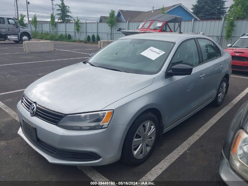 2012 Volkswagen Jetta S VIN: 3VW1K7AJ6CM390390 Lot: 39449160