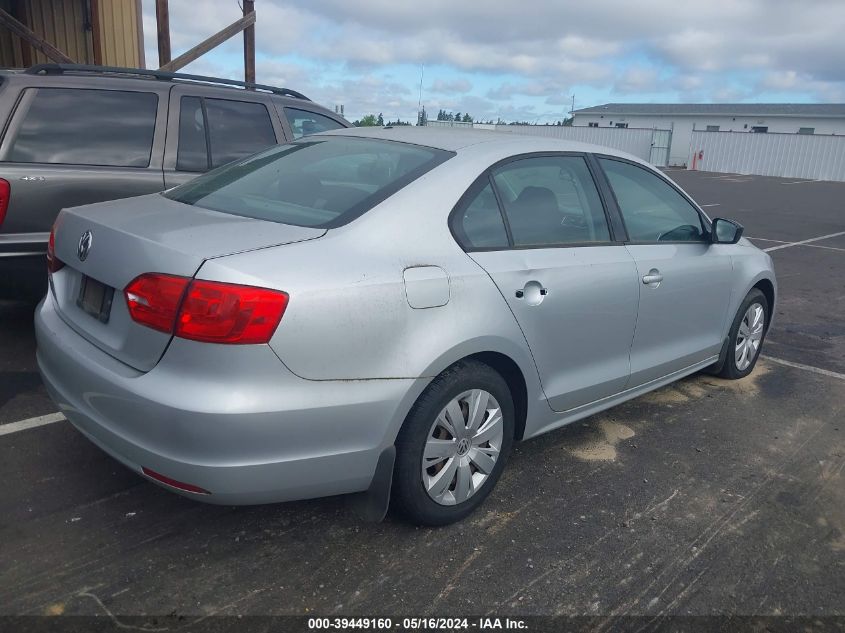 2012 Volkswagen Jetta S VIN: 3VW1K7AJ6CM390390 Lot: 39449160