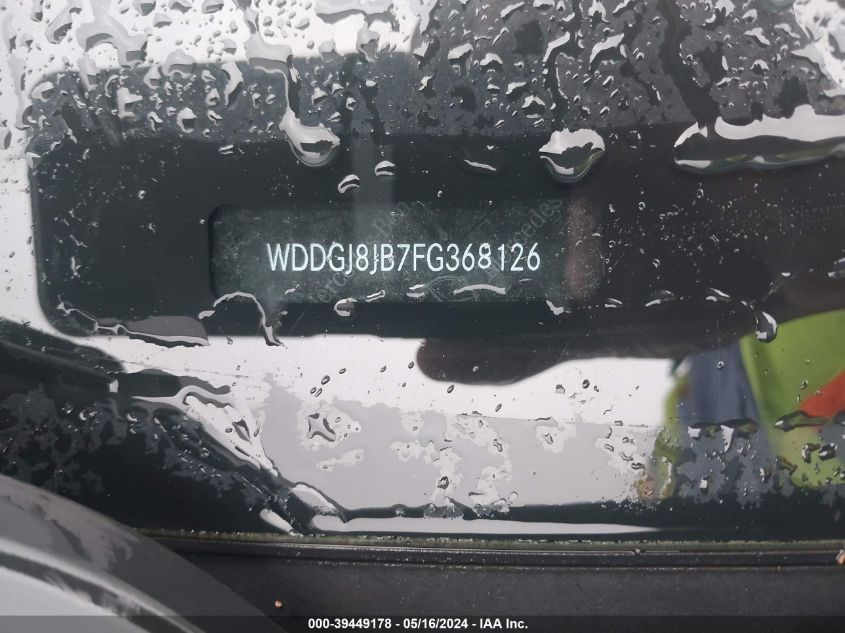 2015 Mercedes-Benz C 350 Sport 4Matic VIN: WDDGJ8JB7FG368126 Lot: 39449178