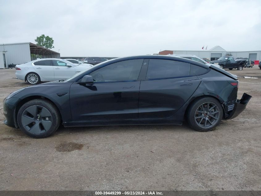 2021 Tesla Model 3 Standard Range Plus Rear-Wheel Drive VIN: 5YJ3E1EAXMF994184 Lot: 39449299