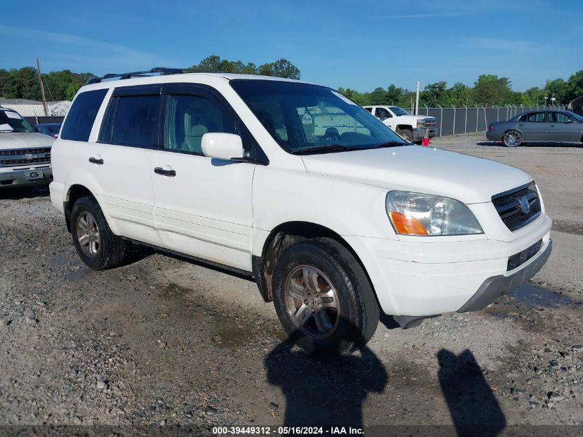 2003 Honda Pilot Ex-L VIN: 2HKYF18563H547885 Lot: 39449312