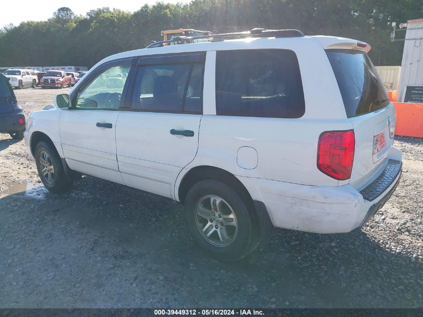 2003 Honda Pilot Ex-L VIN: 2HKYF18563H547885 Lot: 39449312