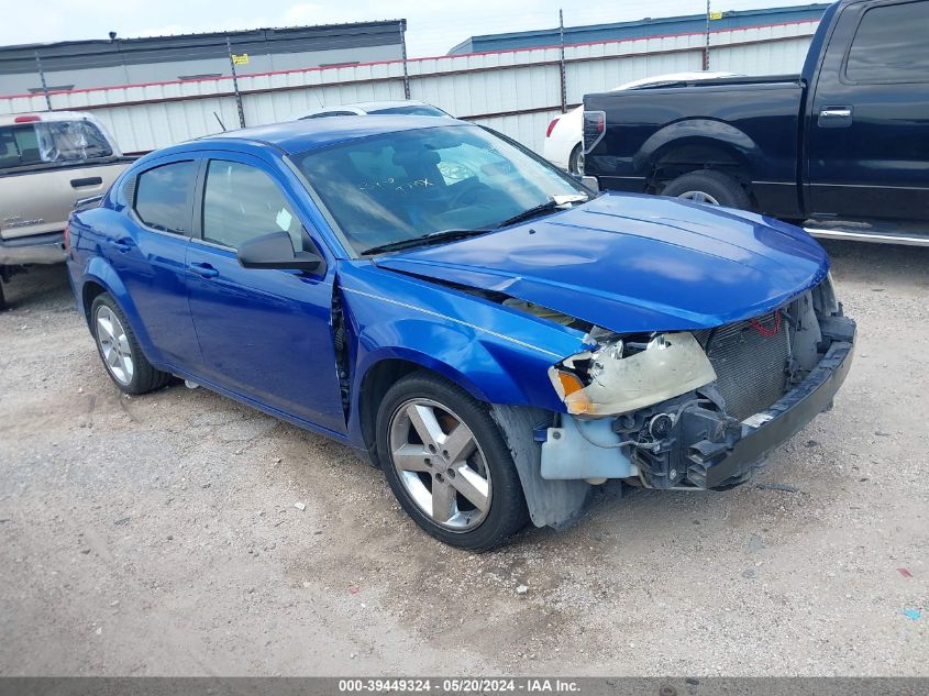 2013 Dodge Avenger Se VIN: 1C3CDZAB0DN697723 Lot: 39449324