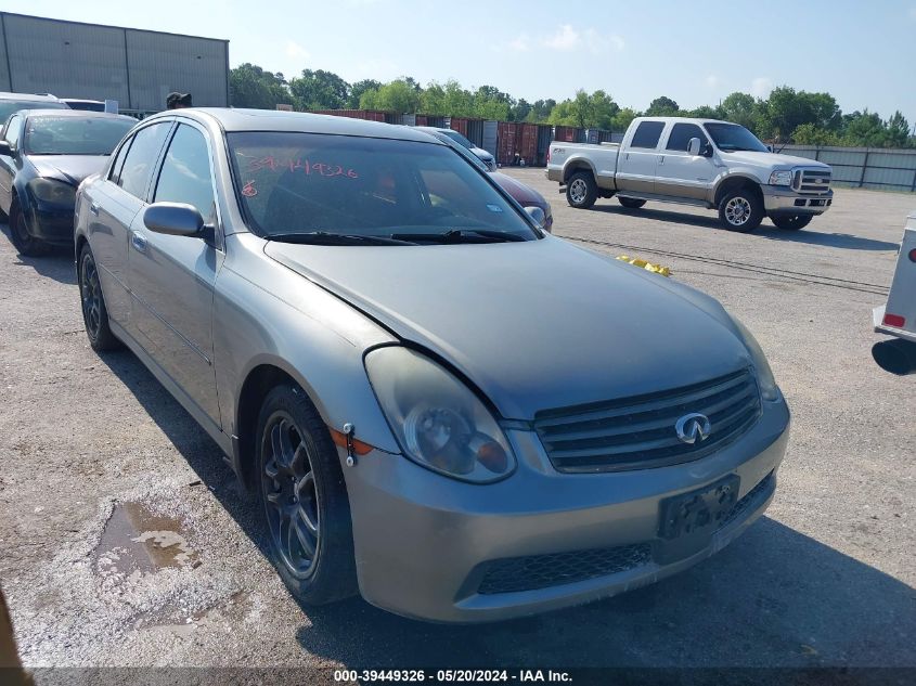 2005 Infiniti G35 VIN: JNKCV51E95M218992 Lot: 39449326