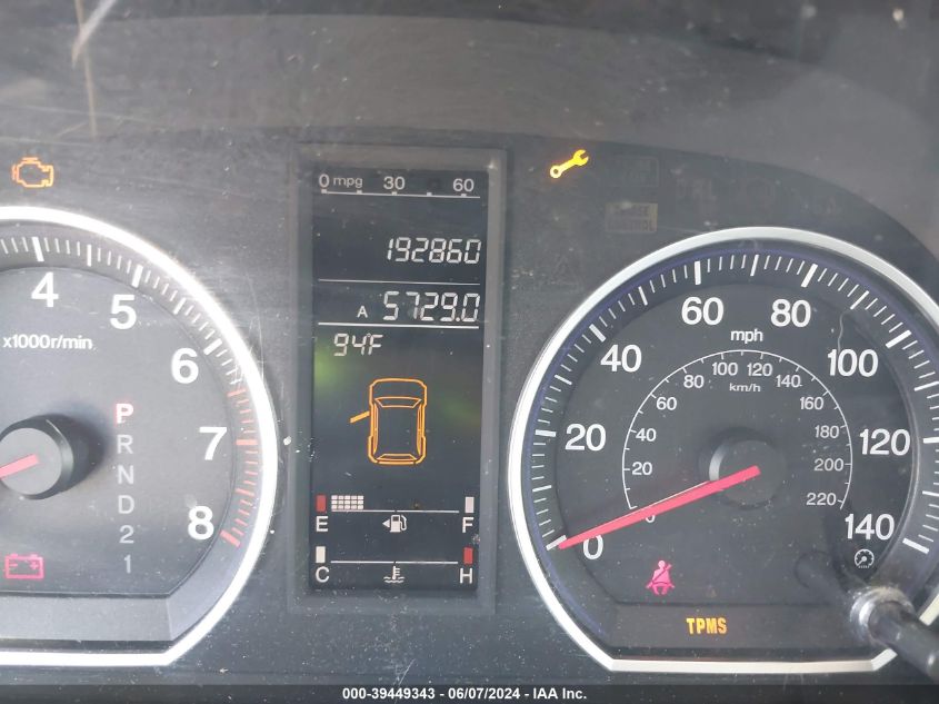 2008 Honda Cr-V Ex-L VIN: JHLRE48748C024302 Lot: 39449343