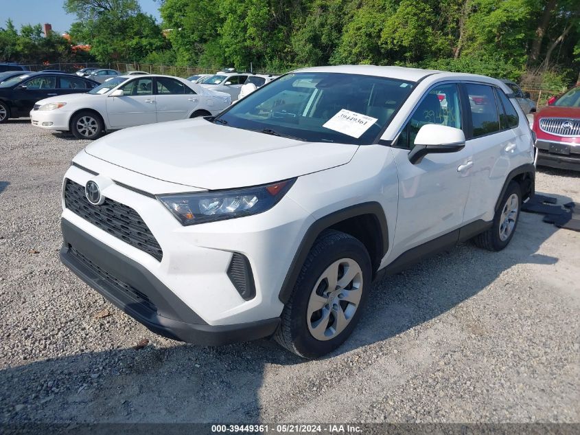 VIN 2T3G1RFV7NC312405 2022 TOYOTA RAV4 LE