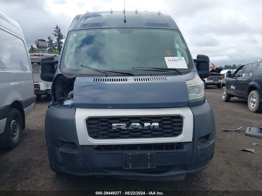 2019 Ram Promaster 3500 Cargo Van High Roof 159 Wb Ext VIN: 3C6URVJG3KE551380 Lot: 39449377