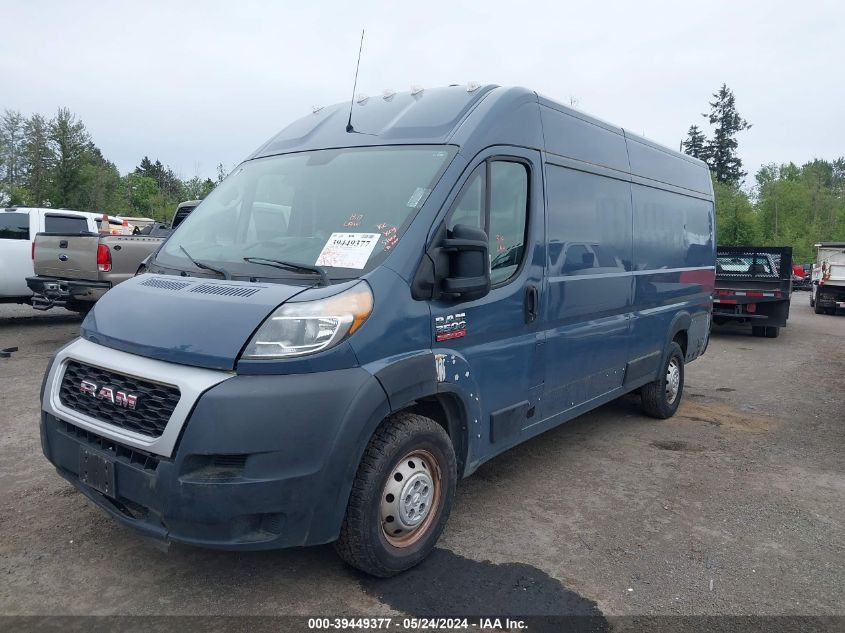 2019 Ram Promaster 3500 Cargo Van High Roof 159 Wb Ext VIN: 3C6URVJG3KE551380 Lot: 39449377