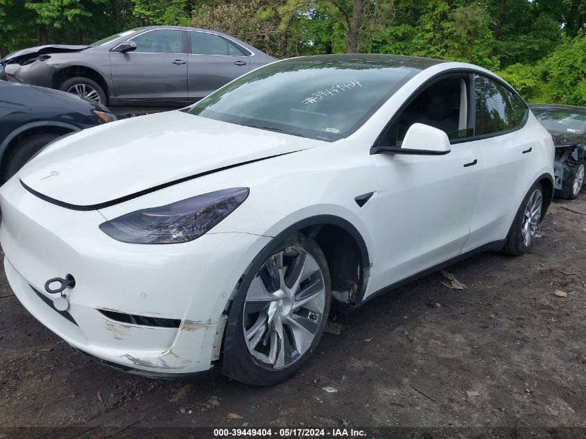 2020 Tesla Model Y Long Range Dual Motor All-Wheel Drive VIN: 5YJYGDEE7LF006698 Lot: 39449404