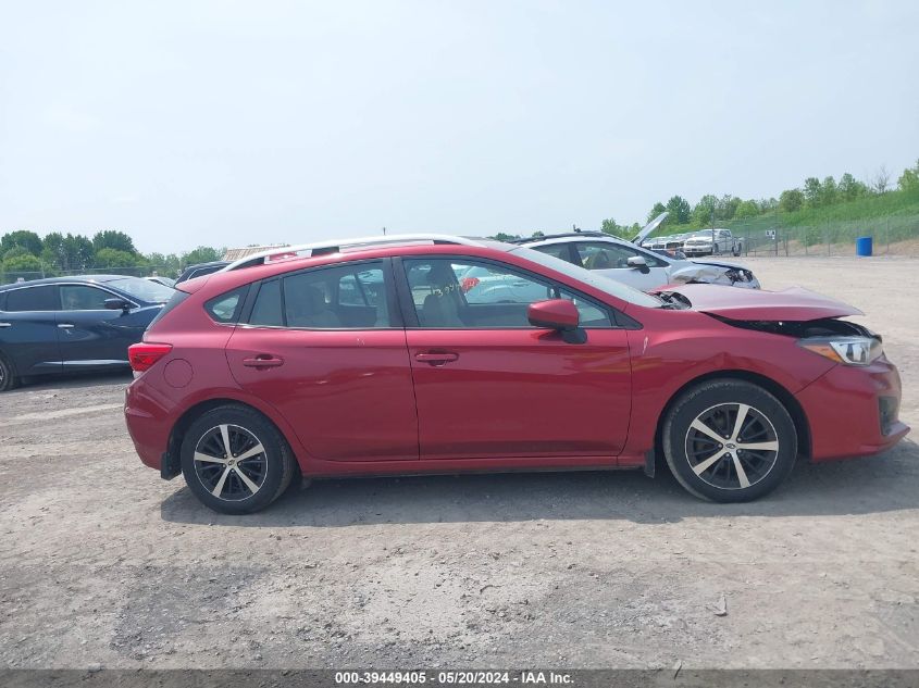 2019 Subaru Impreza 2.0I Premium VIN: 4S3GTAC67K3763114 Lot: 39449405