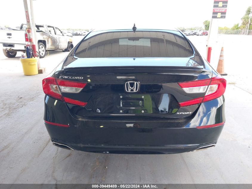 2021 Honda Accord Sport VIN: 1HGCV1F3XMA004273 Lot: 39449489