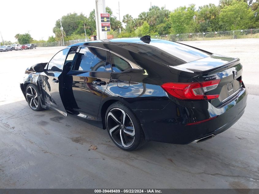 2021 Honda Accord Sport VIN: 1HGCV1F3XMA004273 Lot: 39449489