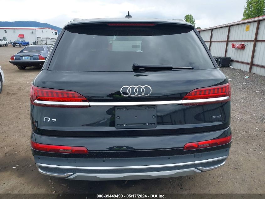 2021 Audi Q7 Premium Plus VIN: WA1LXAF73MD013613 Lot: 39449490