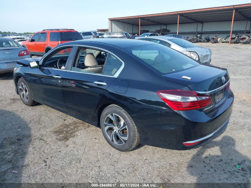 2017 Honda Accord Lx VIN: 1HGCR2F30HA179583 Lot: 39449517