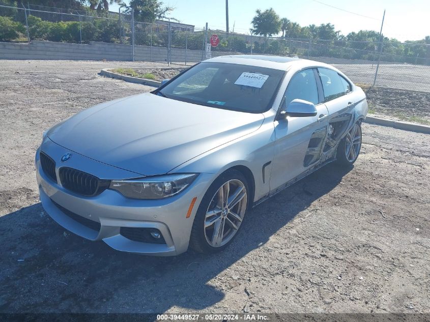 2019 BMW 430I Gran Coupe VIN: WBA4J1C52KBM16910 Lot: 39449527