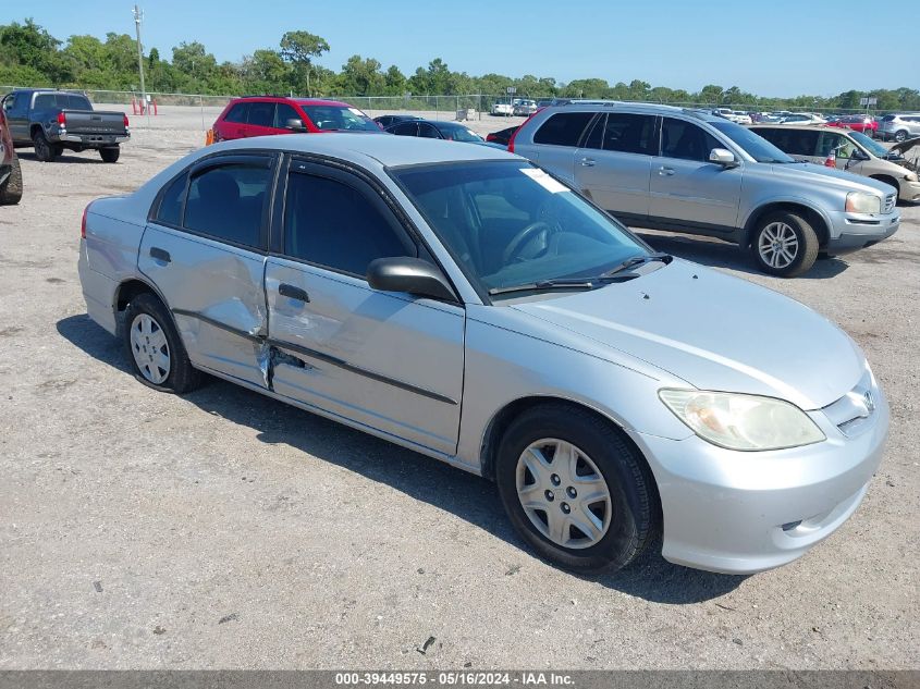 2005 Honda Civic Vp VIN: 1HGES16345L026955 Lot: 39449575