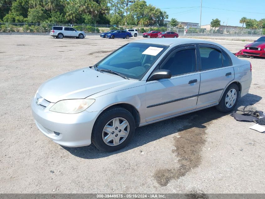 2005 Honda Civic Vp VIN: 1HGES16345L026955 Lot: 39449575