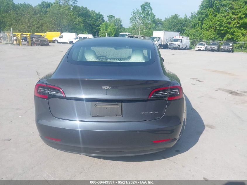 2021 Tesla Model 3 Long Range Dual Motor All-Wheel Drive VIN: 5YJ3E1EB5MF926559 Lot: 39449597