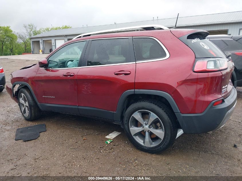 2019 Jeep Cherokee Limited 4X4 VIN: 1C4PJMDX6KD134727 Lot: 39449626